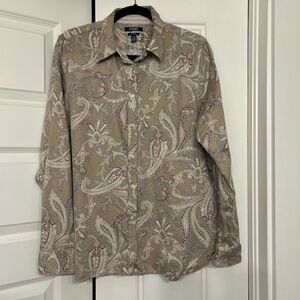 Chaps Multicolor Paisley Shirt